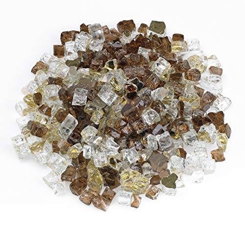 American Fireglass 1/2" Zion Reflective Fire Glass, 20 lb. Bag