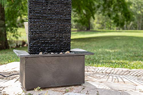 Kenroy Home 51035BLSL Alluvium Fountains, 48 Inch Height, Black Slate Finish