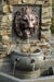 Jeco Outdoor/Indoor Lion Head Decorative Garden Fountain
