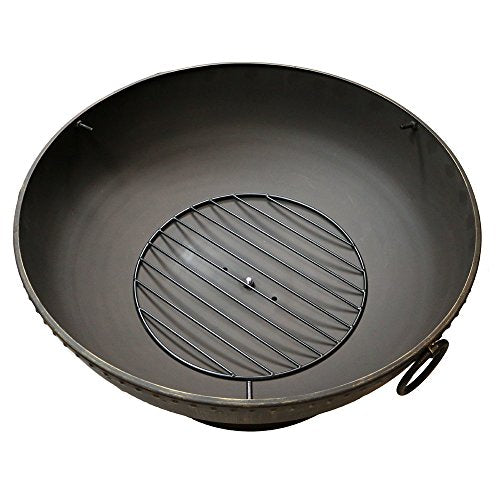 Sunnydaze Outdoor Fire Pit Bowl - 30 Inch Large Round