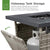 Best Choice Products 28in Gas Fire Pit Table, 50,000 BTU Outdoor Wicker Patio Propane Firepit w/Faux Wood Tabletop, Clear Glass Rocks, Cover, Hideaway Tank Holder, Lid - Ash Gray
