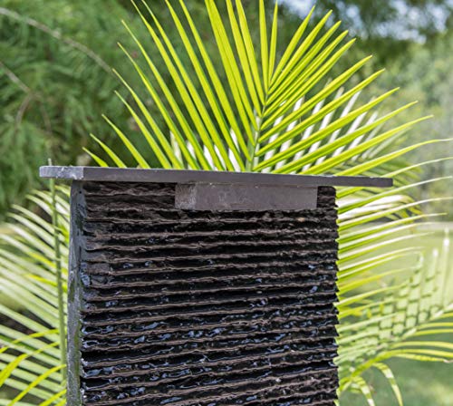 Kenroy Home 51035BLSL Alluvium Fountains, 48 Inch Height, Black Slate Finish
