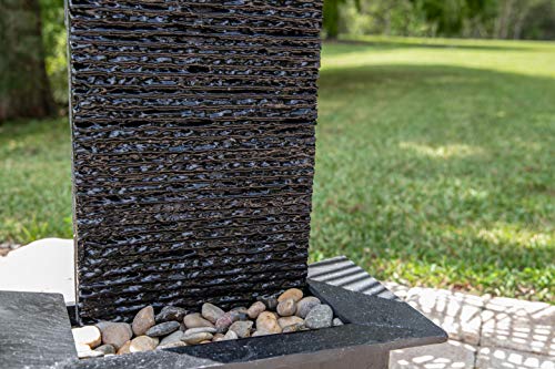 Kenroy Home 51035BLSL Alluvium Fountains, 48 Inch Height, Black Slate Finish