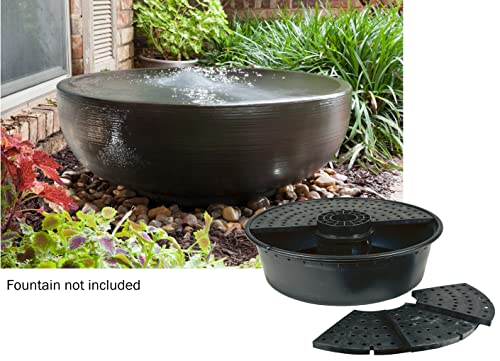 Little Giant DFB36 36-Inch Disappearing Water Fountain Basin, Supports Up to 2,000 lbs, Black, 566517