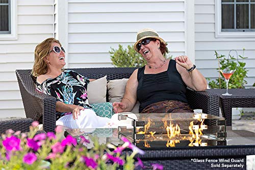 Outland Living 410 Series - 36-Inch Outdoor Propane Gas Fire Table, Slate Grey/Square