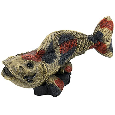 Design Toscano EU1046 Showa Asian Koi Spitter Piped Statue, full color