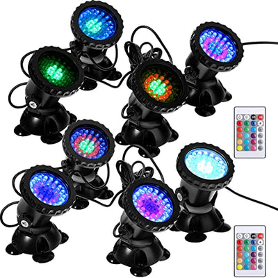 Macarrie 2 Set Color Changing Underwater Fountain Lights