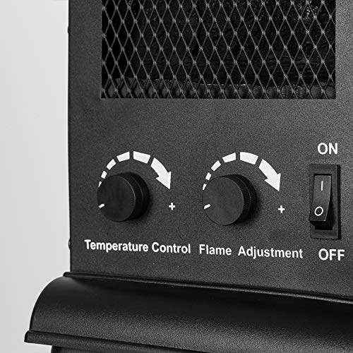 e-Flame USA Tahoe LED Portable Freestanding Electric Fireplace Stove Heater