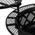 BALI OUTDOORS Wood Burning Fire Pit with Quick Removable Cooking Grill, Black, 32in