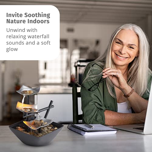 Homedics Indoor 3-Tier Relaxation Tabletop Fountain