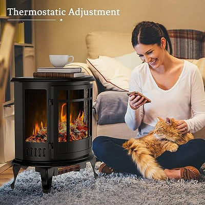 ZIONHEAT Infrared Heating Electric Fireplace Stove
