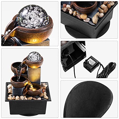 Tabletop Fountain 4 Level Waterfall