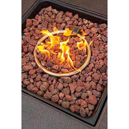 Cambridge CLASSIC1PCFP Square Gas Fire Pit with Durastone Top, 40" Outdoor Furniture