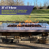 American Fire Glass H-Burner Kit for Natural Gas, 30" x 6"