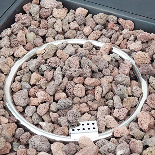 Christopher Knight Home 312976 Sidney Outdoor 40-Inch Square Fire Pit with Tank Holder, Brushed Brown