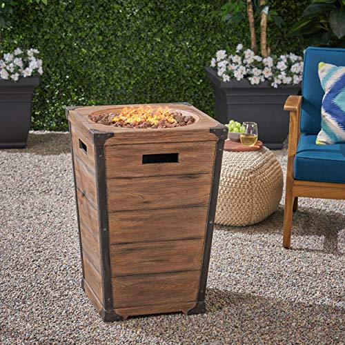 Christopher Knight Home 307775 Alice Outdoor Fire Pit, Brown