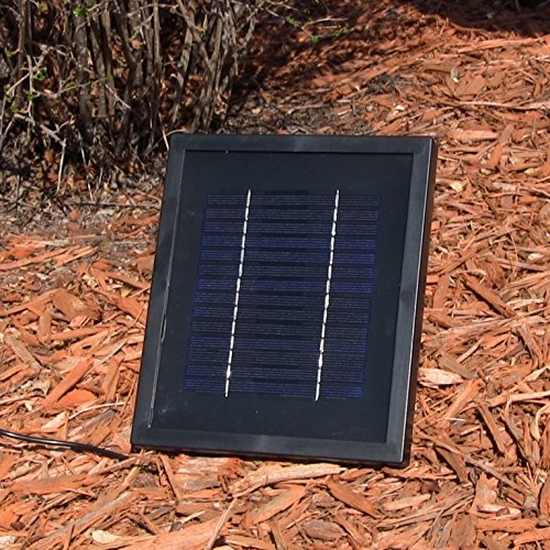 Sunnydaze 2-Tier Solar Powered Outdoor Water Fountain with Battery Backup - Outdoor Garden and Patio Decor Waterfall Feature - Rust Finish - 35 Inch