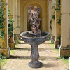 Water Fountain - Nearly 4 Foot Tall Heavenly Moments Angel Garden Decor Fountain - Outdoor Water Feature