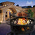 BALI OUTDOORS Wood Burning Fire Pit with Quick Removable Cooking Grill, Black, 32in